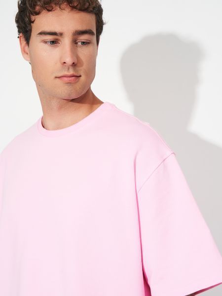 Футболка чоловіча оверсайз ONE SIZE рожева 230023 фото